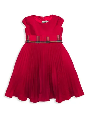 Baby Girl's, Little Girl's & Pleated Taffeta Dress