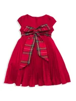 Baby Girl's, Little Girl's & Pleated Taffeta Dress
