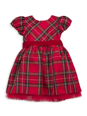 Baby Girl's,Little Girl's & Tartan Plaid Taffeta Dress