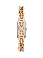 Rosedale Rose-Goldtone Stainless Steel & Cubic Zirconia Bracelet Watch/16MM