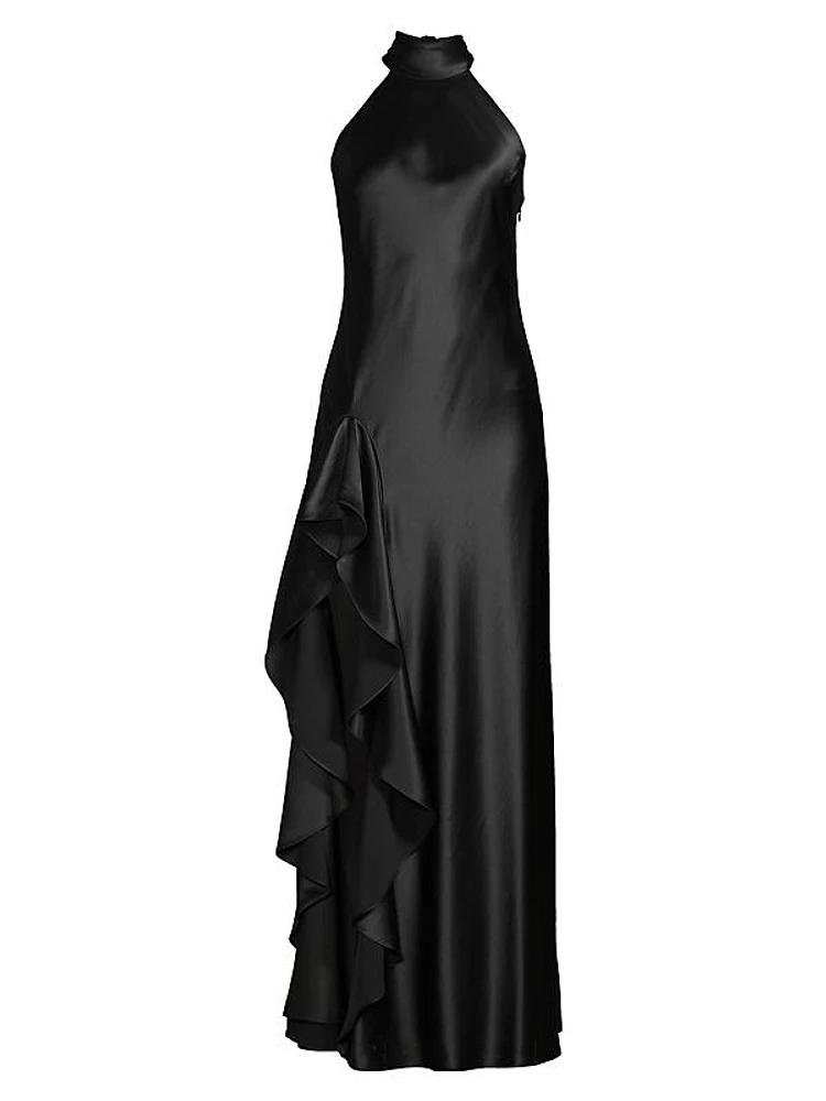 Roux Hammered Satin Dress