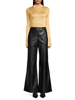 Nash Vegan Leather Flared Pants