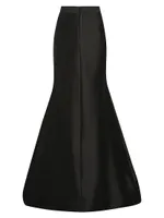 Tuxedo Trumpet Maxi Skirt