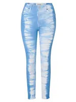 Hand Dyed Cropped Ankle Shape Jeans