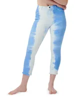 Hand Dyed Cropped Ankle Shape Jeans