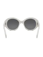 Bold 3 Dots Strass Round Sunglasses