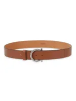 Gancini Leather Belt