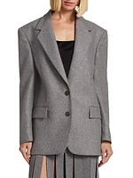 Boyfriend Oversized Wool-Blend Blazer