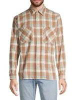 Checked Button-Front Shirt