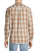 Checked Button-Front Shirt