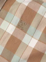 Checked Button-Front Shirt