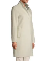 Three-Quarter Length Wool Coat