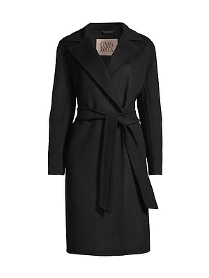 Double-Face Wrap Coat