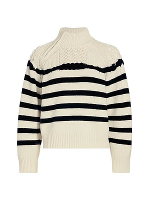 Palo Crochet Stripe Sweater