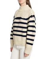 Palo Crochet Stripe Sweater