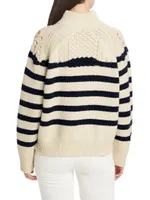 Palo Crochet Stripe Sweater