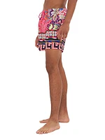 Printed Mid-Length Board Shorts