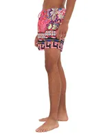 Printed Mid-Length Board Shorts