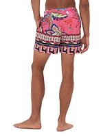 Printed Mid-Length Board Shorts