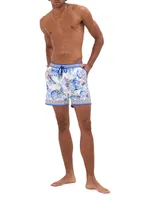 Floral Mid-Length Boardshorts