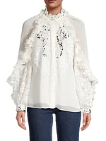 Isabella Embellished Chiffon Blouse