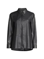 Scarlett Vegan Leather Blouse