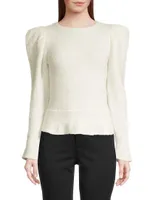 City Mist Puff-Sleeve Sweater