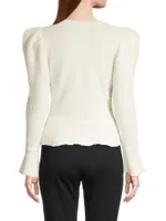 City Mist Puff-Sleeve Sweater