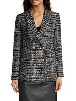 City Mist Tweed Double-Breasted Jacket