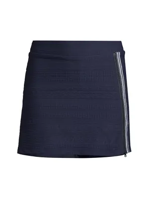 Side-Zip Stripe Skort