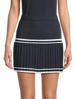 Knife Pleat Miniskirt