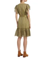 Darlene Eyelet Belted Minidress