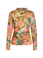 Joelle Floral Mesh Pullover Top