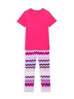 Little GIrl's & Chevron Leggings