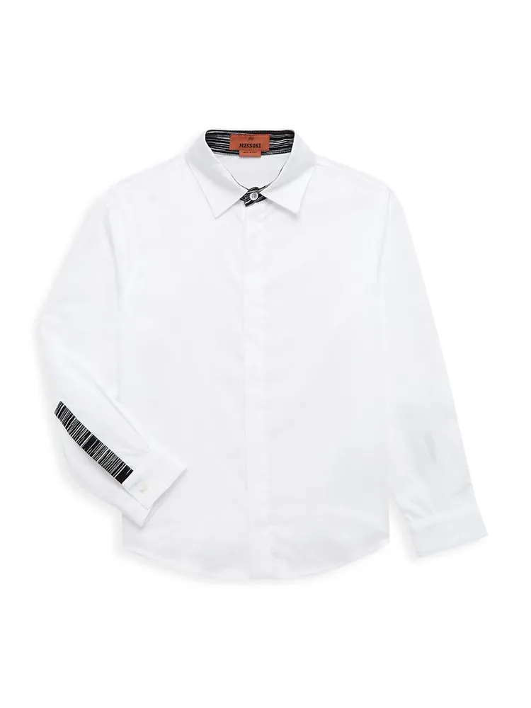 Little Boy's & Slim-Fit Button-Up Shirt