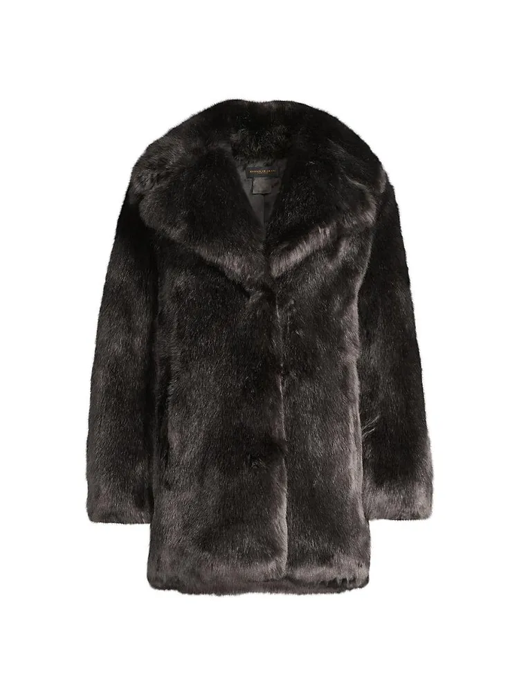 Vintage Glam Faux-Fur Coat