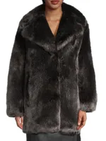 Vintage Glam Faux-Fur Coat