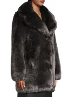 Vintage Glam Faux-Fur Coat