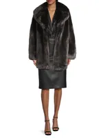 Vintage Glam Faux-Fur Coat