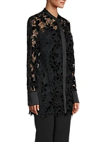 Main Event Open-Stitch Lace Tunic