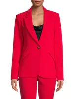 Main Event Satin-Back Blazer