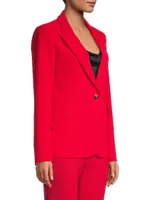 Main Event Satin-Back Blazer