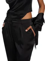 Madelyn Cropped Satin Pants