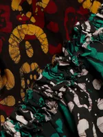 Bidemi Hand-Dyed Ruffle Maxi Dress