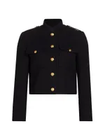 Berenice Cropped Cotton Jacket