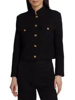Berenice Cropped Cotton Jacket