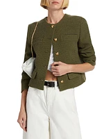 Paige Cropped Bouclé Jacket