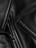 Aurelie Leather Biker Jacket
