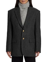 Boyfriend Pinstripe Jacket