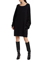 Alisaie Merino Wool-Cashmere Minidress